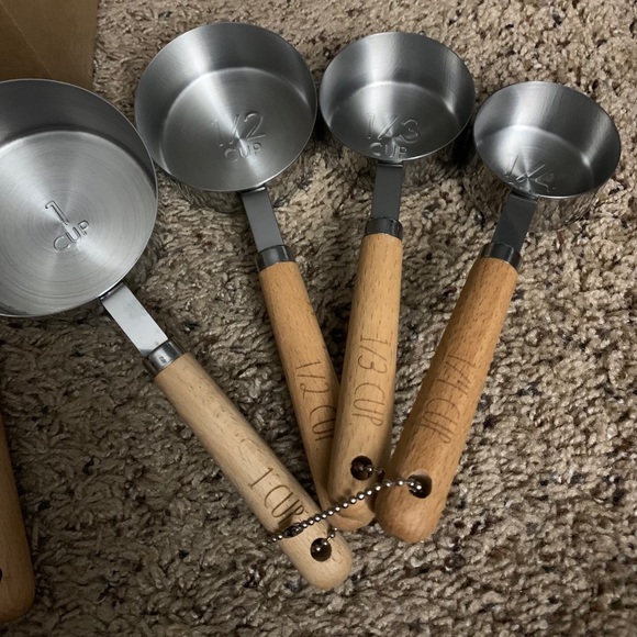 Rae dunn set of metal measuring cups and spoons - Picture 2 of 4